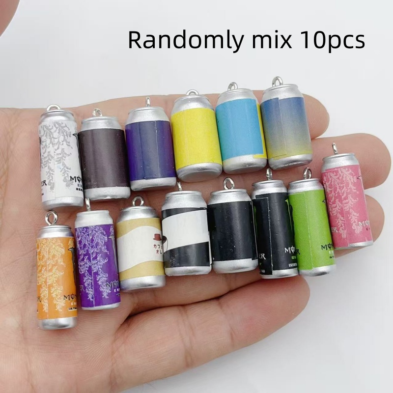 Resin Craft Projects - 10Pcs Mini Simulation Beverage Can Resin
