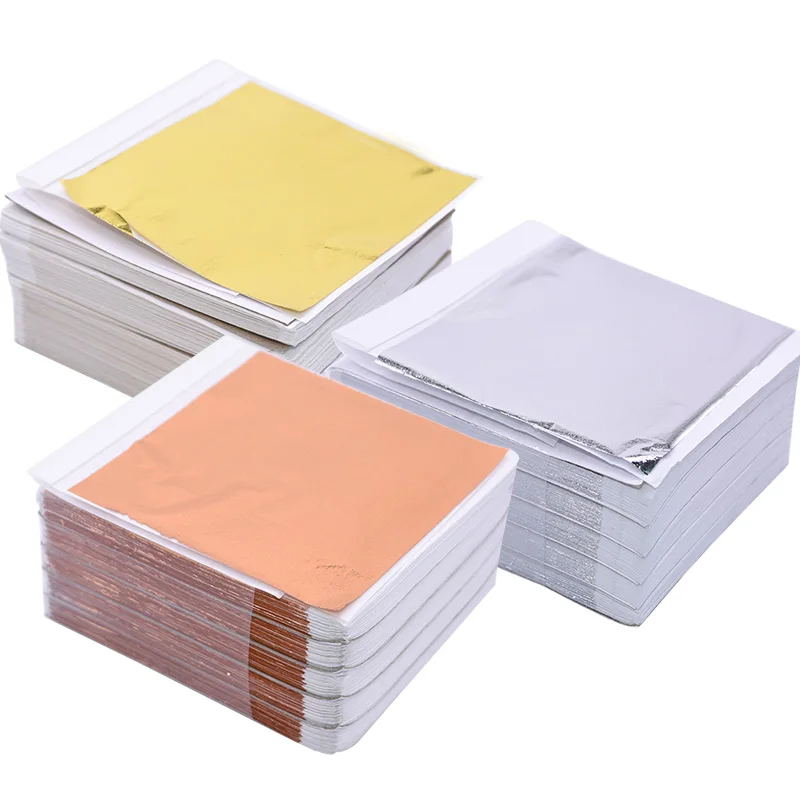 100Pcs Imitation Gold Sliver C - Gold Foil Flakes ulasan dan harga
