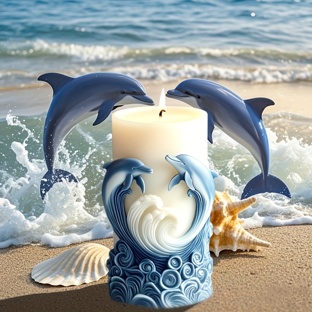 Ocean Theme Silicone Candle Mo - Resin Ocean Wave Mold ulasan dan harga