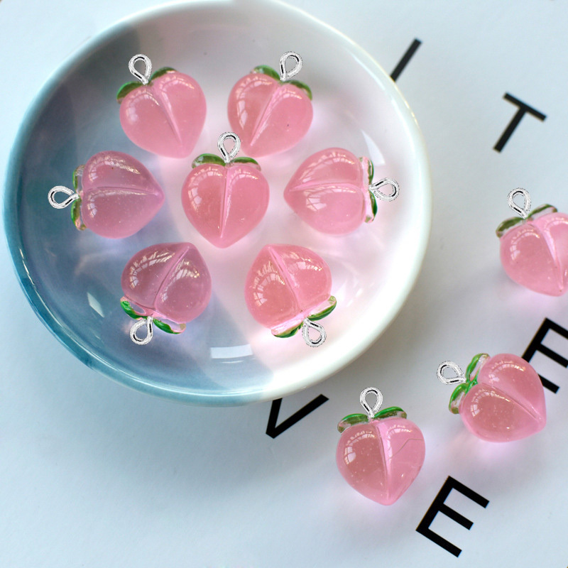 10Pcs New Transparent Peach Fl - Resin Craft Projects ulasan dan harga