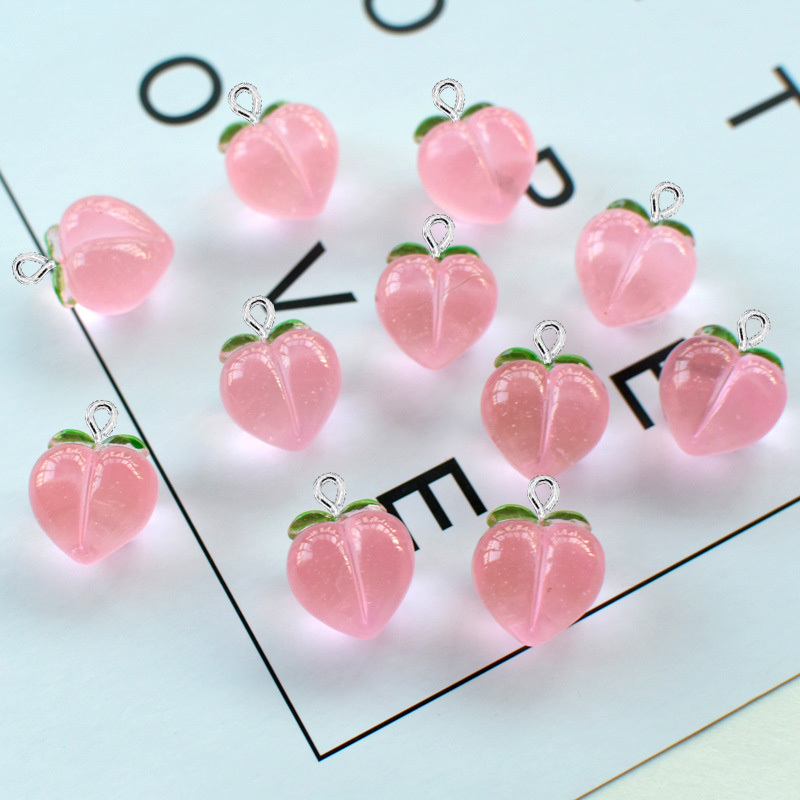 10Pcs New Transparent Peach Fl - Resin Craft Projects ulasan dan harga