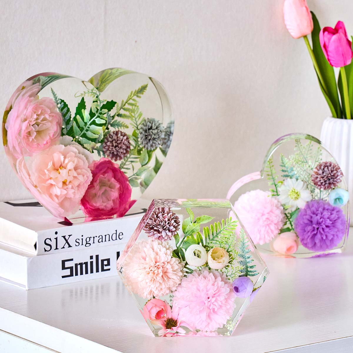 Large Love Silicone Mold DIY H - Flower Preservation Resin ulasan dan harga