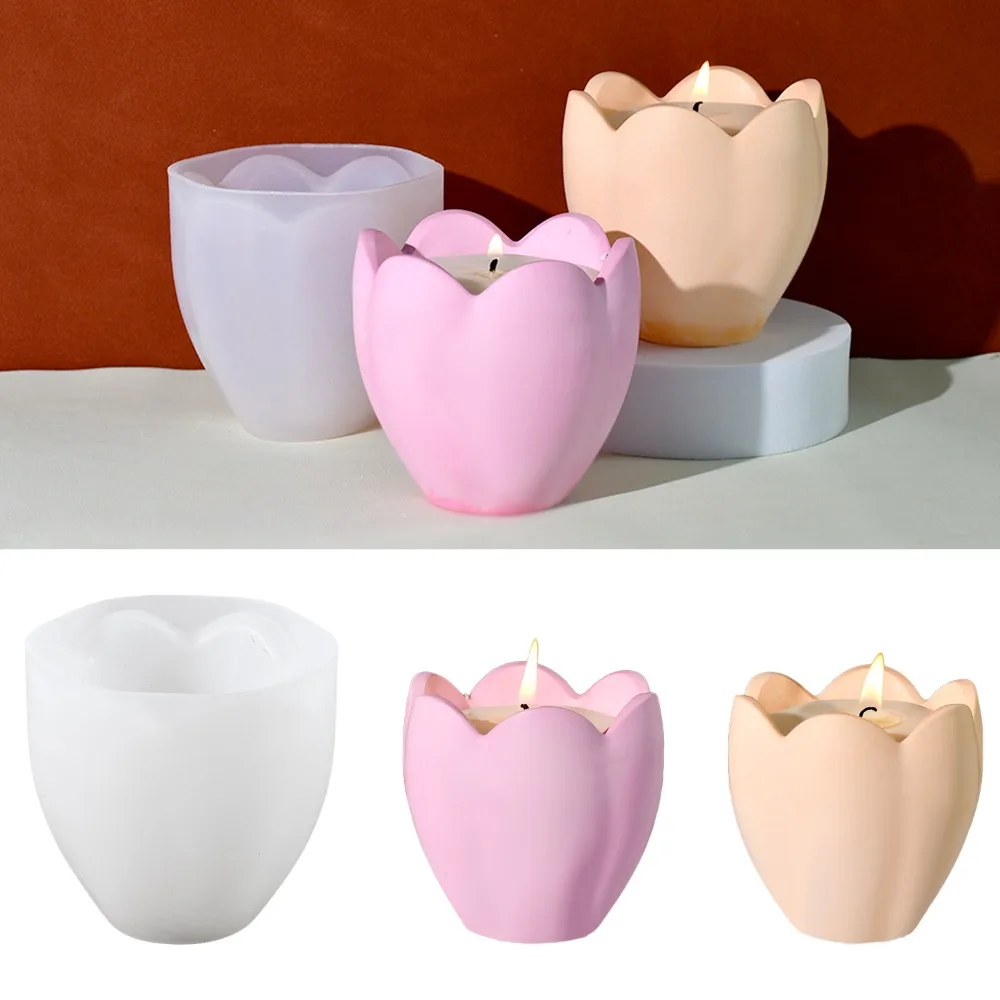 Tulip Candle Holder Silicone M - Flower Preservation Resin ulasan dan harga