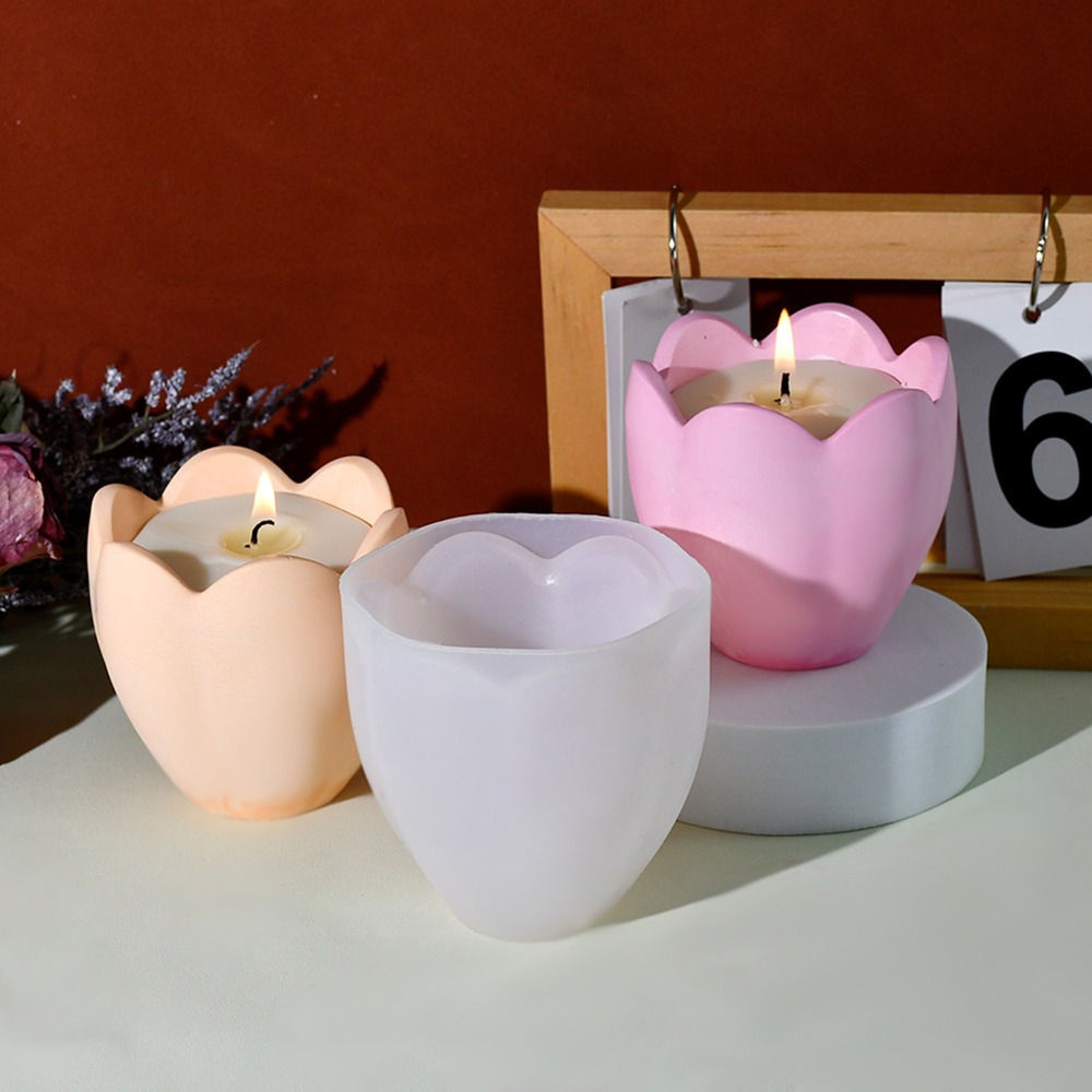 Tulip Candle Holder Silicone M - Flower Preservation Resin ulasan dan harga