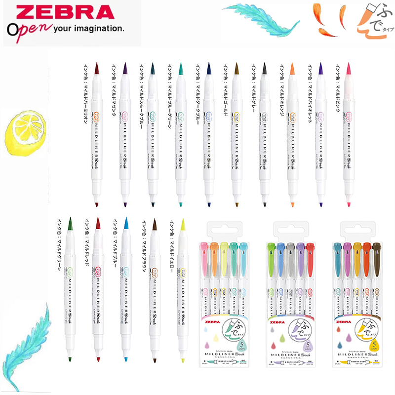 ZEBRA Dual-tip Highlighter Col - Zebra Pen Mildliner ulasan dan harga