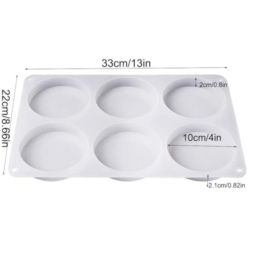 6-Cavity Deep Round Coaster Si - Flower Preservation Resin ulasan dan harga