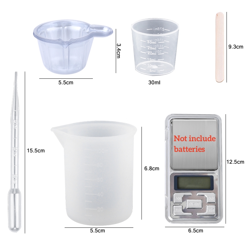 Epoxy Resin Kit Crystal Clear  - Mixing Cup Silicone ulasan dan harga