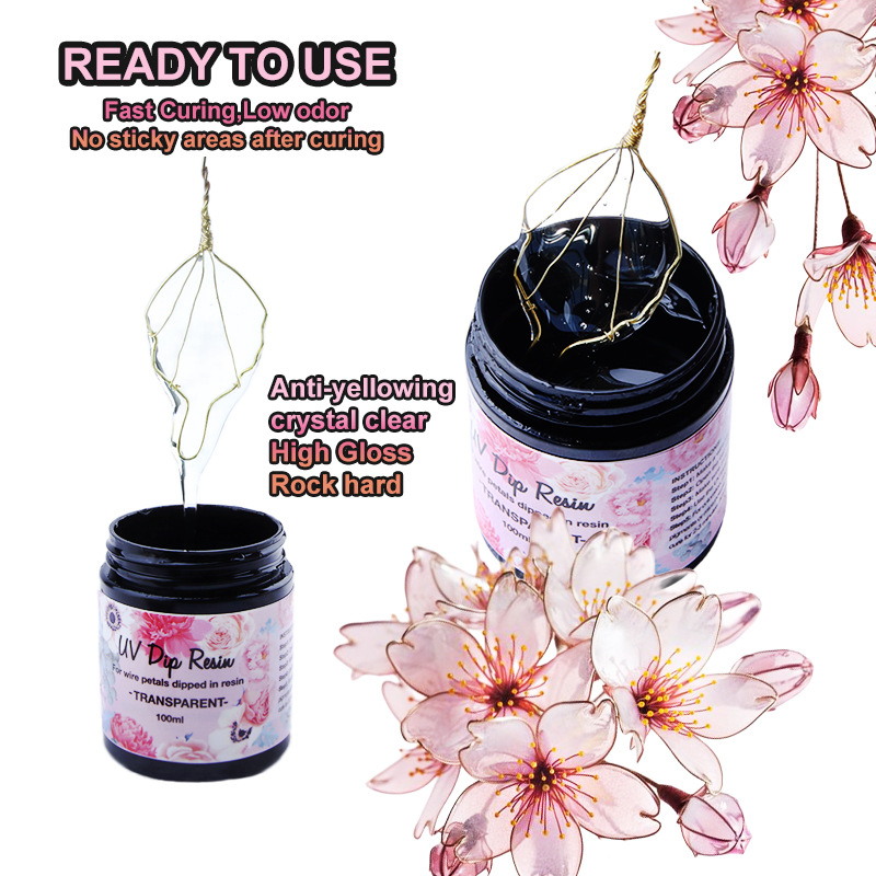 UV DIP Resin Glue UV Flower-Ma - Flower Preservation Resin ulasan dan harga