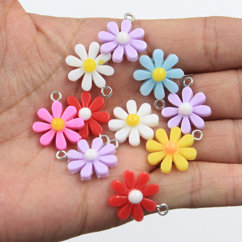 30pcs Charms flower sunflower  - Flower Preservation Resin ulasan dan harga