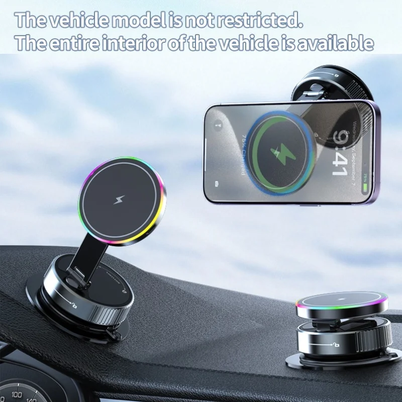 15W Wireless Car Charger Phone - Vacuum Chamber Small ulasan dan harga
