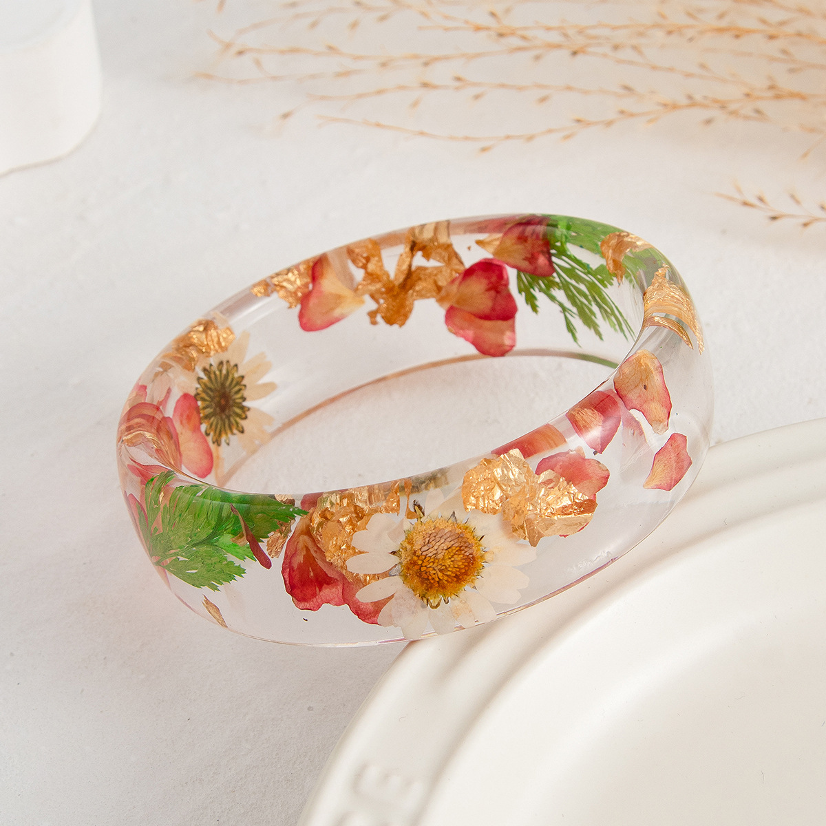 Vintage Flower Leaf Transparen - Dried Flower Bulk ulasan dan harga