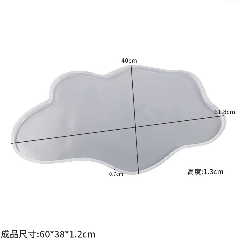Large 61cm Irregular Trays Epo - Resin Ocean Wave Mold ulasan dan harga