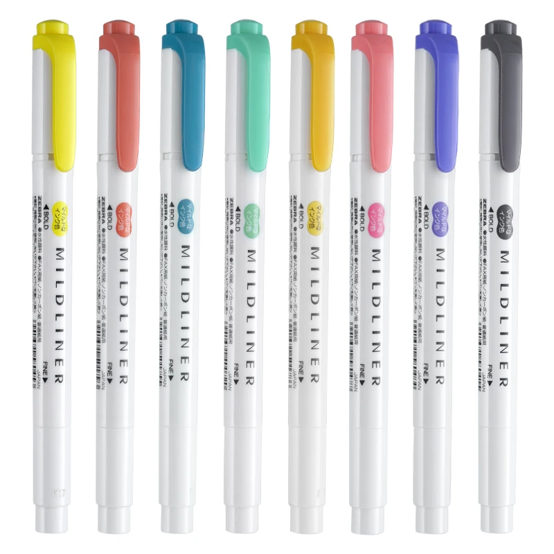 25 Colors Japan ZEBRA Mildline - Zebra Pen Mildliner ulasan dan harga