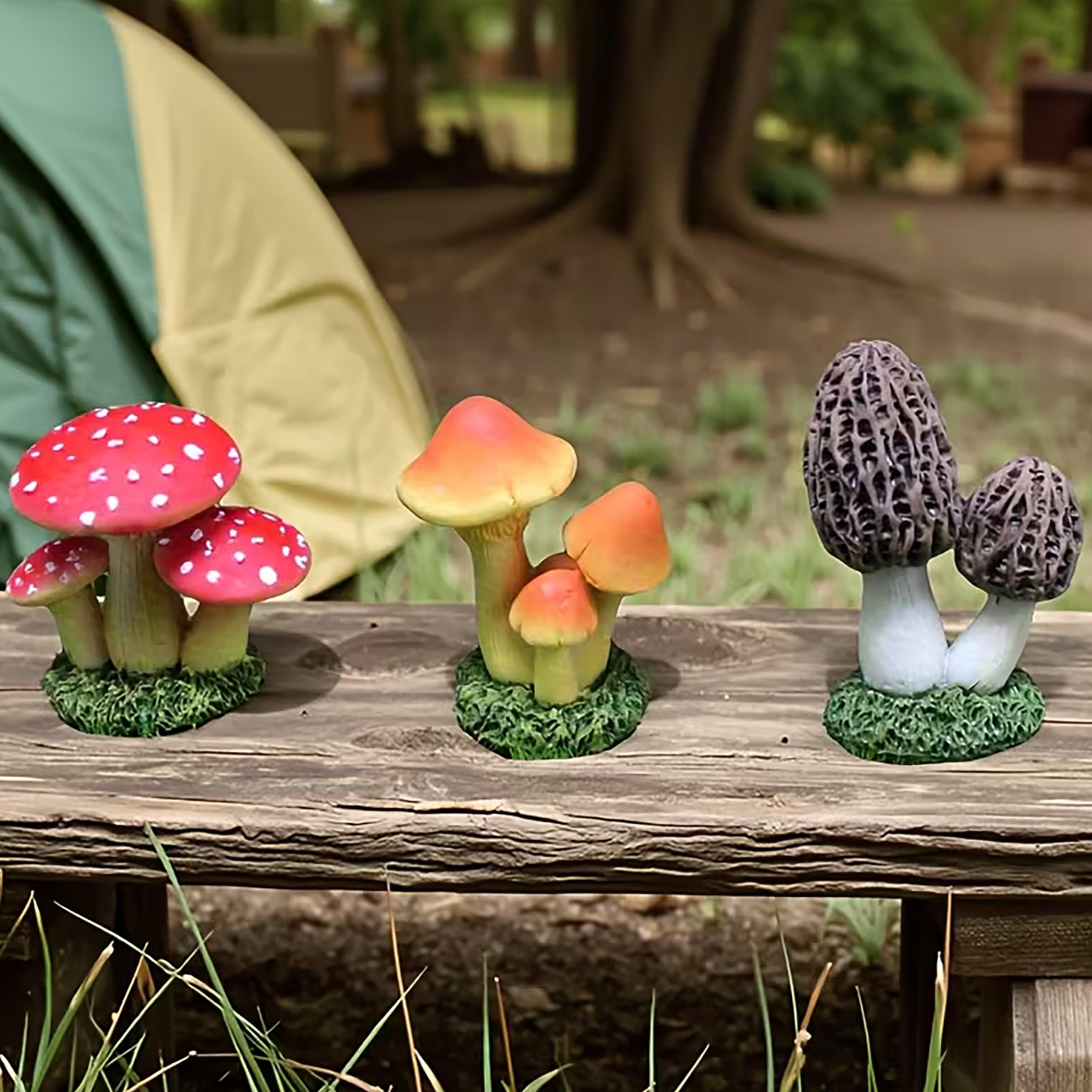 1 Set of 3pcs Artificial Mushr - Terrarium Moss Art ulasan dan harga