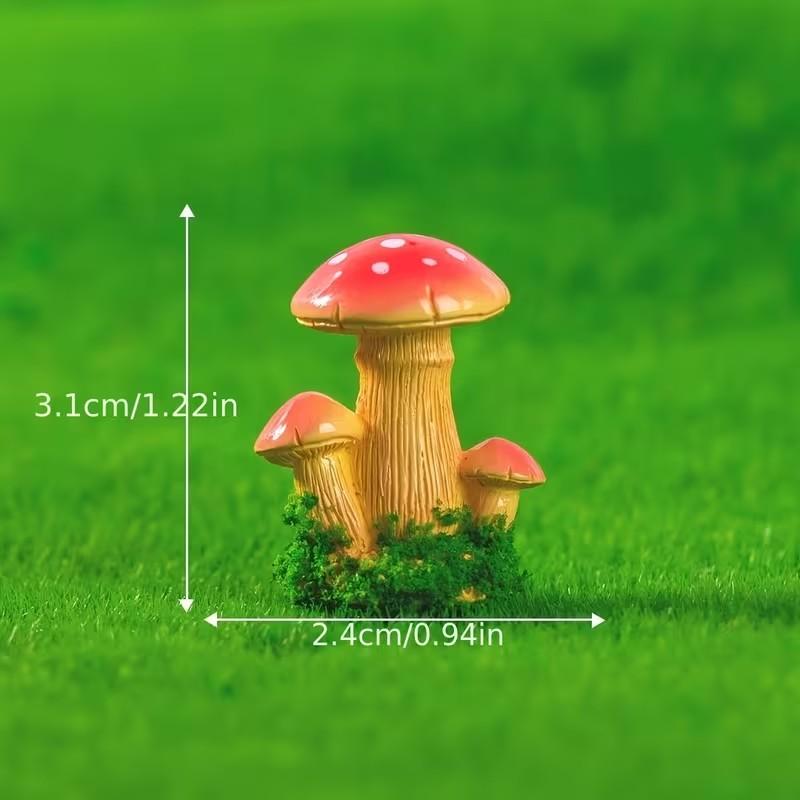 1 Set of 3pcs Artificial Mushr - Terrarium Moss Art ulasan dan harga