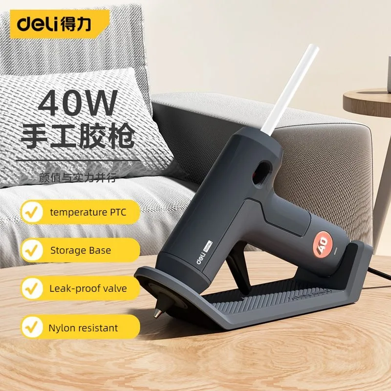 Deli 40W Hot Melt Glue Gun Wit - Heat Gun Small ulasan dan harga