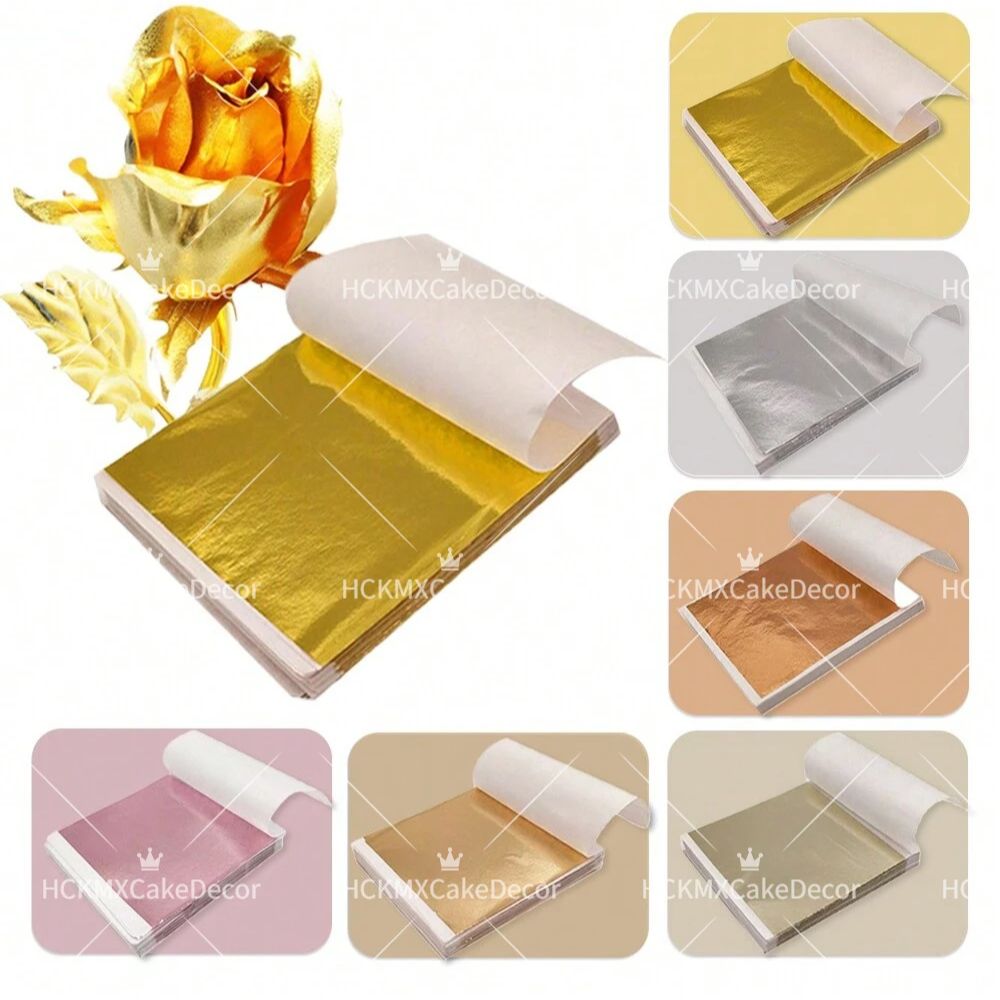 100pcs Imitation Gold Foil She - Gold Foil Flakes ulasan dan harga