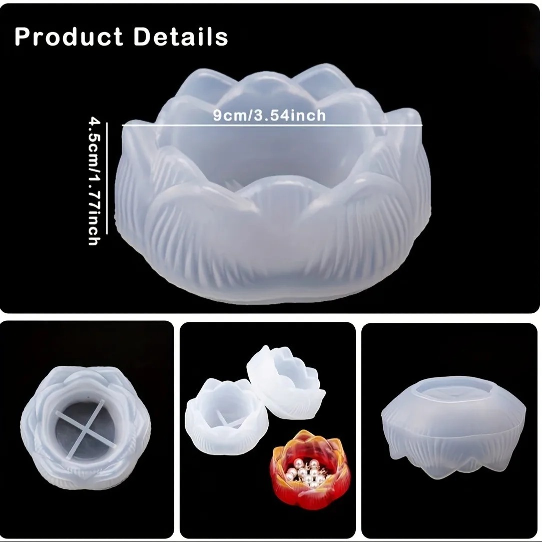 1pc DIY Lotus Flower Silicone  - Flower Preservation Resin ulasan dan harga