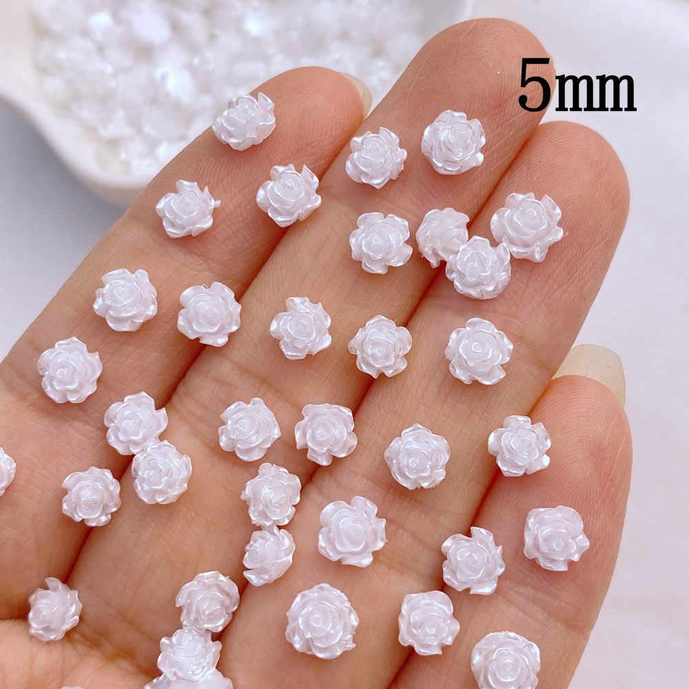 100Pcs New Cute Mini 5mm/7mm R - Flower Preservation Resin ulasan dan harga