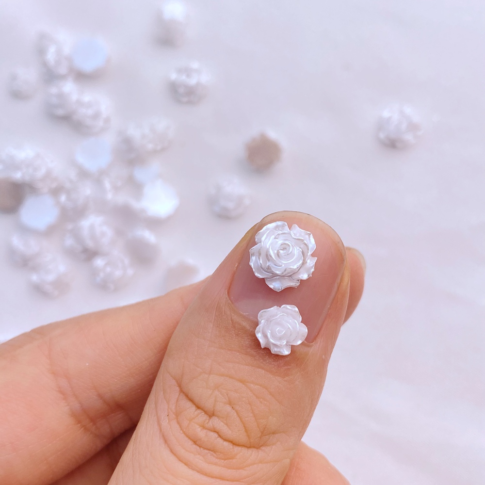 100Pcs New Cute Mini 5mm/7mm R - Flower Preservation Resin ulasan dan harga