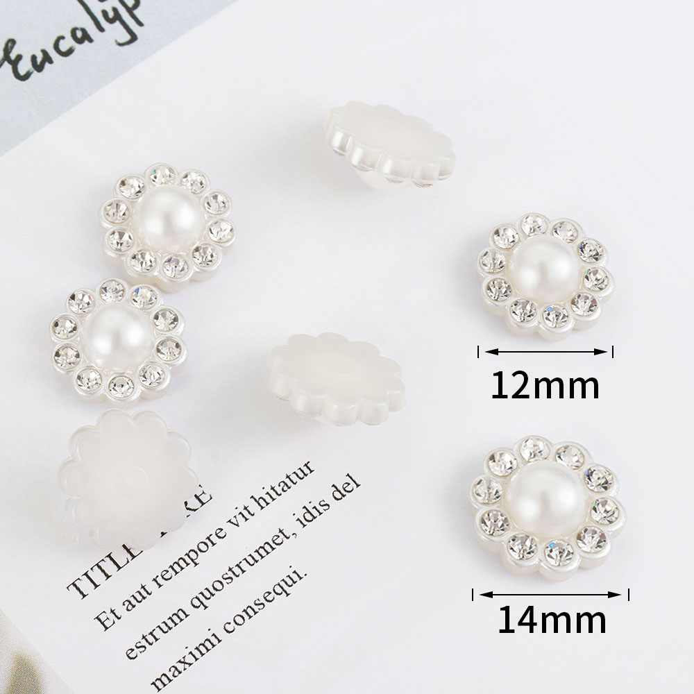 50pcs White Flat Imitation Pea - Flower Preservation Resin ulasan dan harga