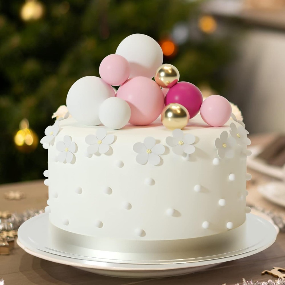 20Pcs Happy Birthday Cake Gold - Gold Foil Flakes ulasan dan harga